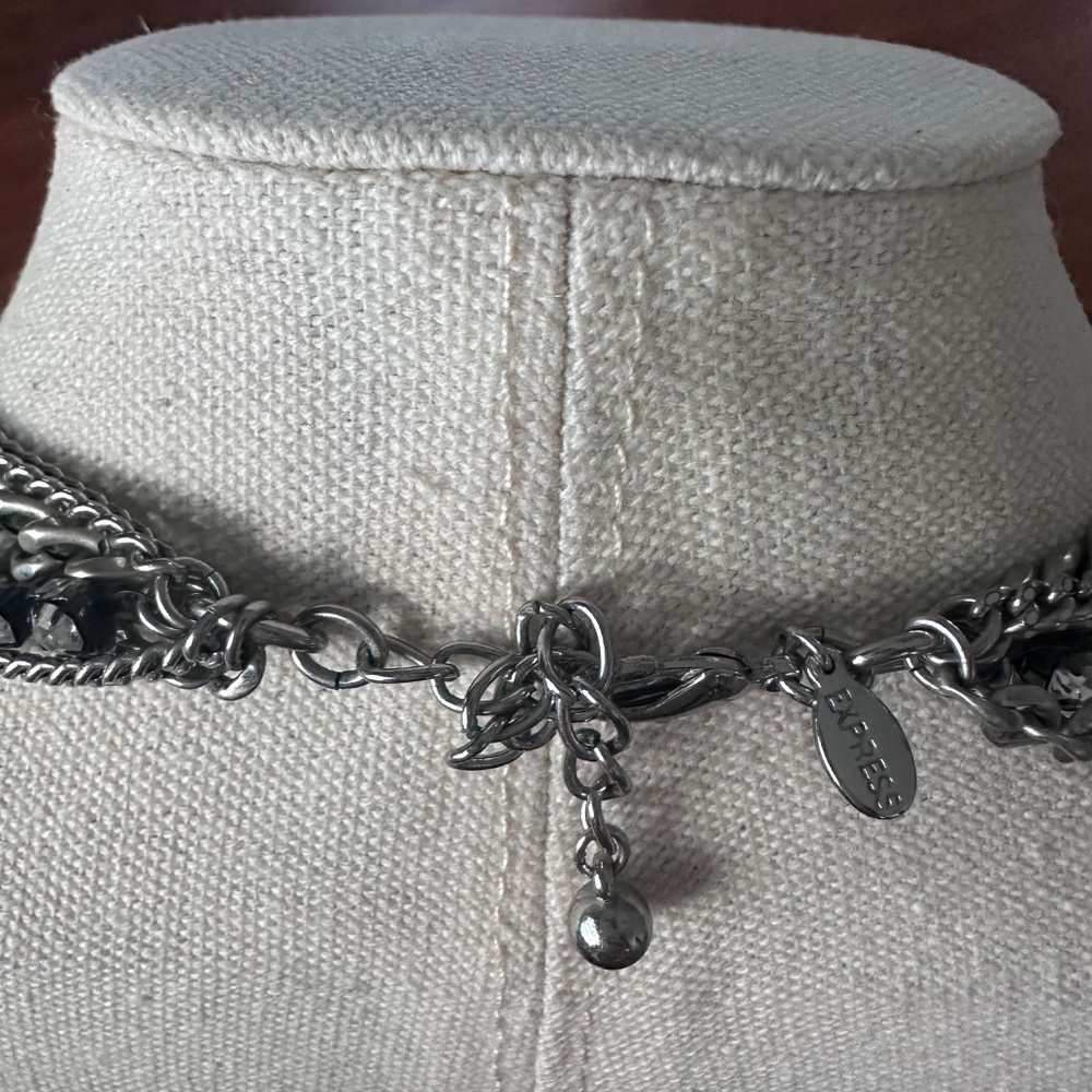 Express Silver And Turquoise Statement Necklace - image 5